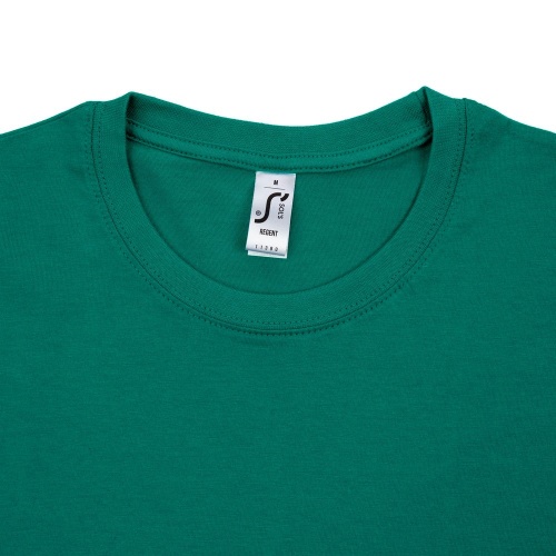 Футболка унисекс Regent 150, зеленая (изумрудная) фото 4