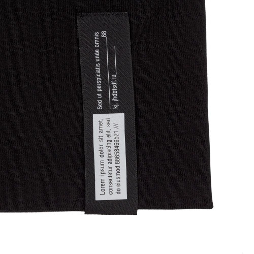 Лейбл тканевый Epsilon, S, черный фото 8