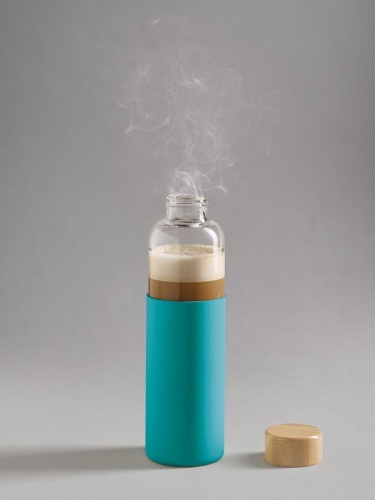 Бутылка для воды Dakar, прозрачная с бирюзовым фото 7 Бутылка для воды Dakar, прозрачная с бирюзовым фото 7