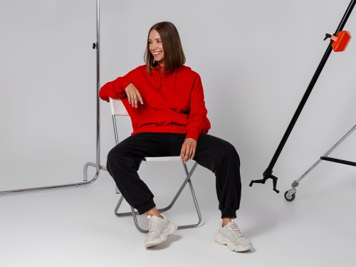 Худи унисекс Vozduh 2.0, красное фото 10 Худи унисекс Vozduh 2.0, красное фото 10