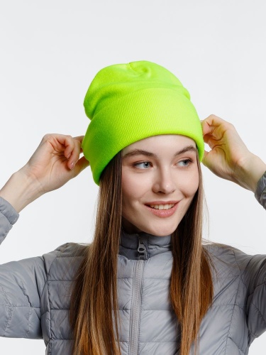 Шапка Urban Flow, салатовый неон фото 5 Шапка Urban Flow, салатовый неон фото 5