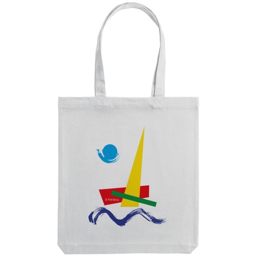 Холщовая сумка «Форма Лахты», белая фото 3