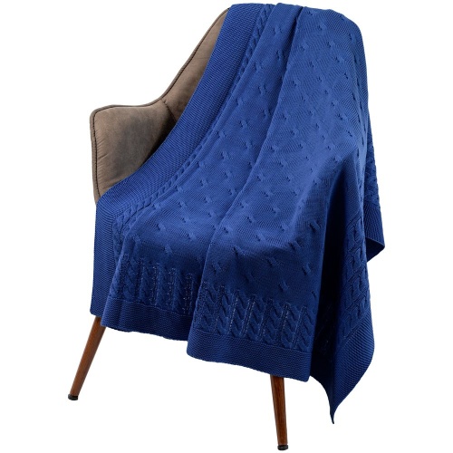 Плед Reframe, ярко-синий (василек) фото 6