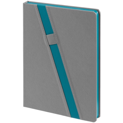 Ежедневник Rubikon, недатированный серо-бирюзовый фото 3 Ежедневник Rubikon, недатированный серо-бирюзовый фото 3