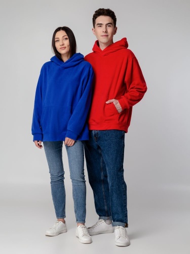 Худи флисовое унисекс Manakin, красное фото 12 Худи флисовое унисекс Manakin, красное фото 12