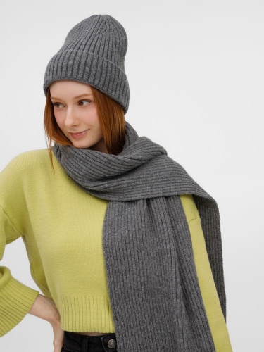 Шапка Laconi, темно-серый меланж фото 8