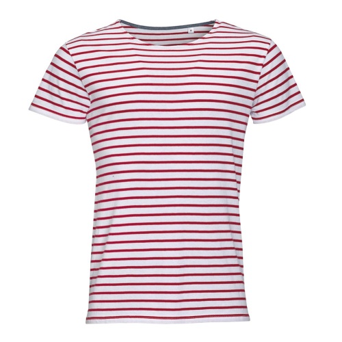 Футболка Miles Men белая с красным Футболка Miles Men белая с красным