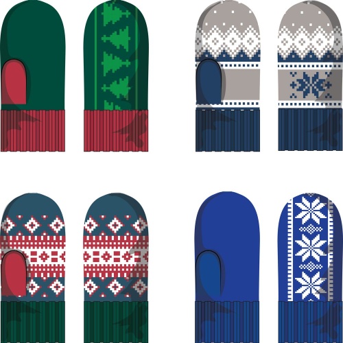 Варежки Joyful на заказ, полушерсть Варежки Joyful на заказ, полушерсть