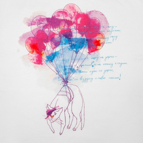 Футболка женская «Удивительная кошка», белая фото 4