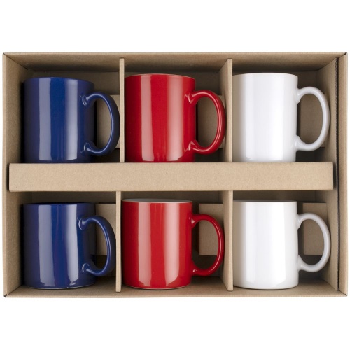 Набор из 6 кружек Promo, триколор фото 3 Набор из 6 кружек Promo, триколор фото 3