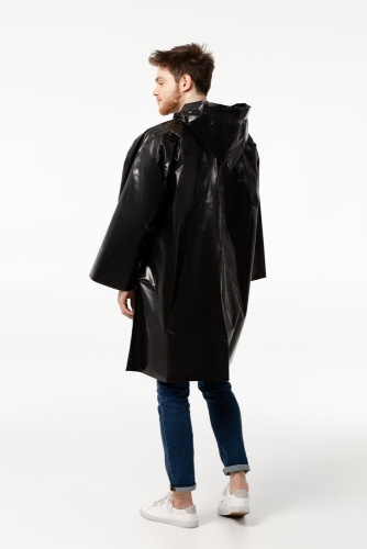 Дождевик-плащ CloudTime, черный фото 8