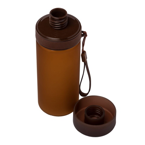 Бутылка для воды Simple, коричневая фото 4 Бутылка для воды Simple, коричневая фото 4