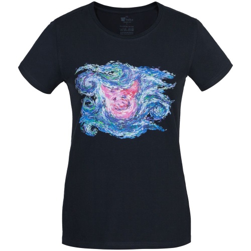 Футболка женская «Ван-Пиг», синяя фото 3