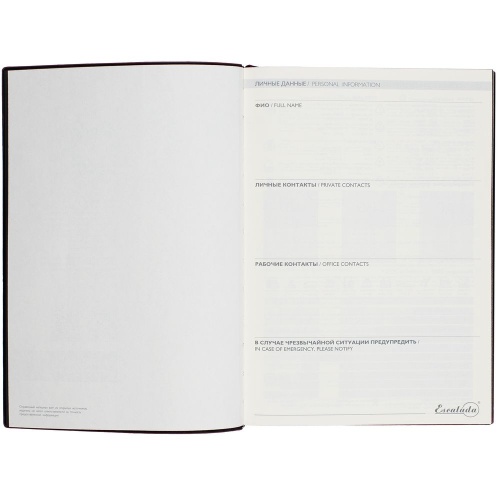 Ежедневник Avila, недатированный, коричневый фото 3 Ежедневник Avila, недатированный, коричневый фото 3