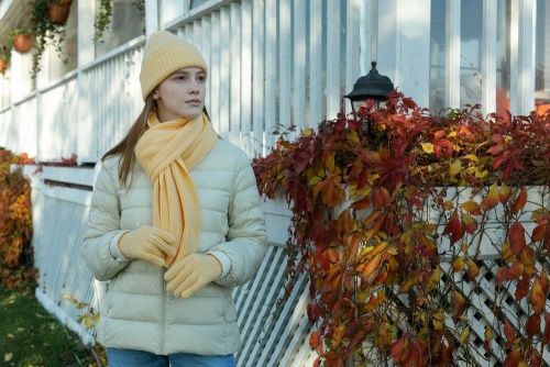 Шапка Capris, желтая фото 9 Шапка Capris, желтая фото 9