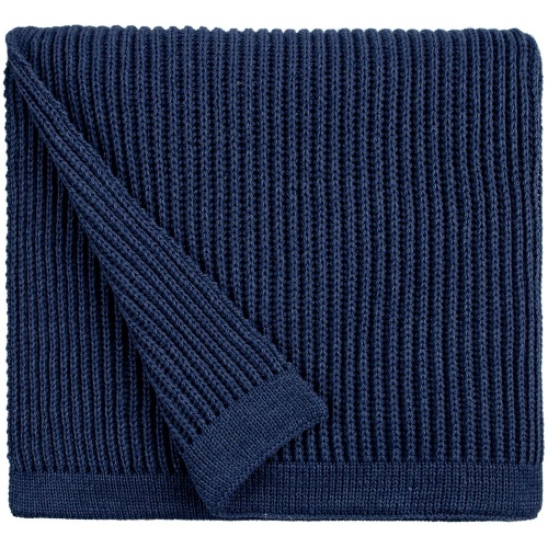 Плед Shirr, темно-синий (сапфир) фото 3