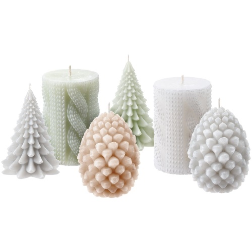 Свеча Homemate Tree, серая фото 5 Свеча Homemate Tree, серая фото 5