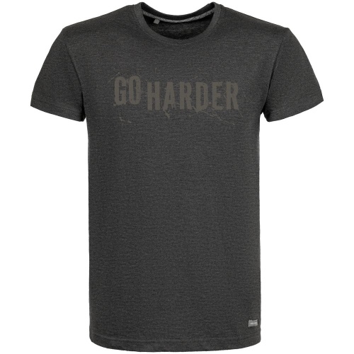 Футболка Hard Work. Go Harder, черный меланж Футболка Hard Work. Go Harder, черный меланж