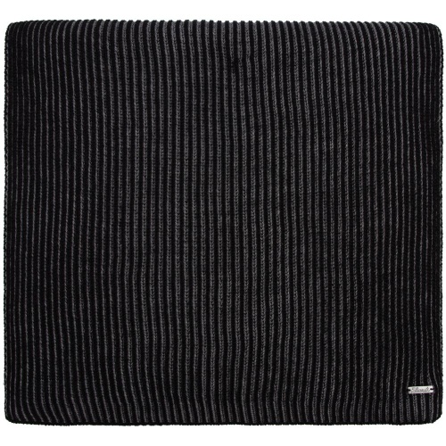 Шарф Nobilis, черный с серым меланжем Шарф Nobilis, черный с серым меланжем