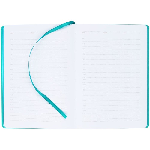 Ежедневник New Factor Metal, бирюзовый фото 5