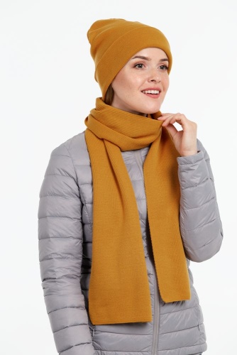 Шарф Real Talk, горчичный фото 7
