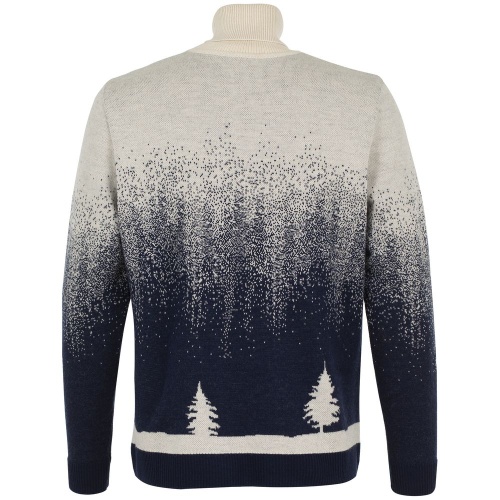 Свитер Glint, бежевый с синим фото 3 Свитер Glint, бежевый с синим фото 3