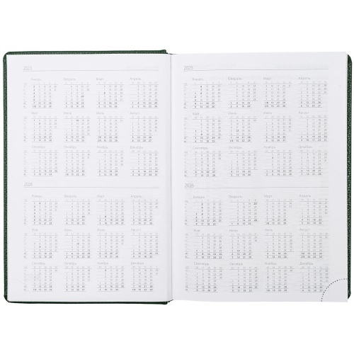 Ежедневник Sagrin, недатированный, зеленый фото 5