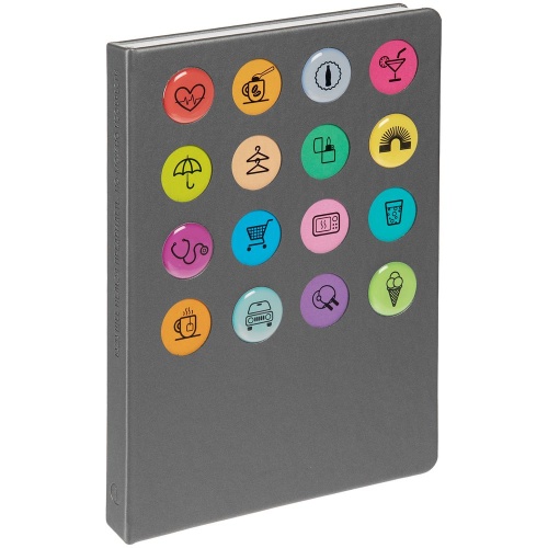 Ежедневник «История изобретений», недатированный, серый Ежедневник «История изобретений», недатированный, серый