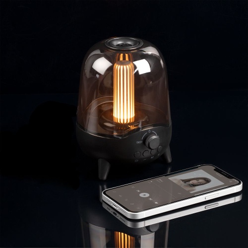 Беспроводная колонка с подсветкой soundFlicker, черная фото 9 Беспроводная колонка с подсветкой soundFlicker, черная фото 9