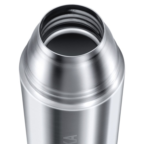 Термос Relaxika Duo 1200 в чехле, стальной фото 7