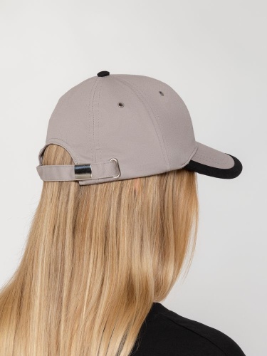 Бейсболка Honor, серая с черным кантом фото 7