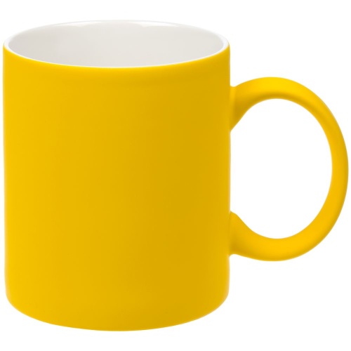 Кружка Promo Soft c покрытием софт-тач, желтая Кружка Promo Soft c покрытием софт-тач, желтая