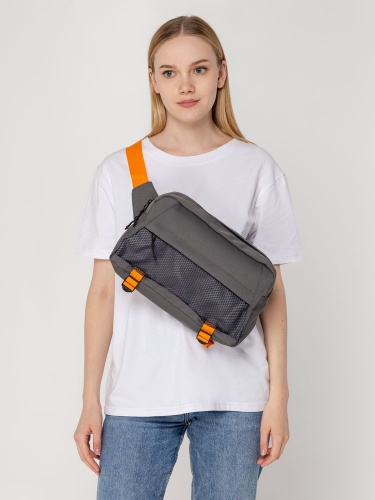 Поясная сумка с термовставкой Vikbelt, серая фото 11 Поясная сумка с термовставкой Vikbelt, серая фото 11