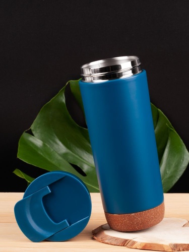 Термостакан Steady, синий фото 4 Термостакан Steady, синий фото 4