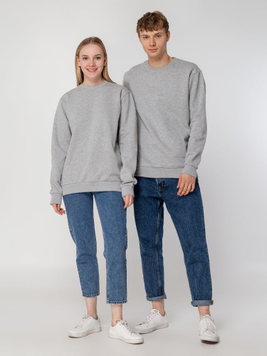 Толстовка Unit Toima Heavy, серый меланж фото 14