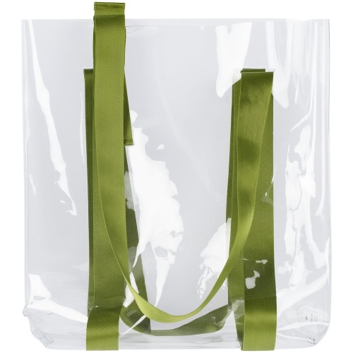 Шоппер Clear Fest, прозрачный с зелеными ручками фото 3 Шоппер Clear Fest, прозрачный с зелеными ручками фото 3