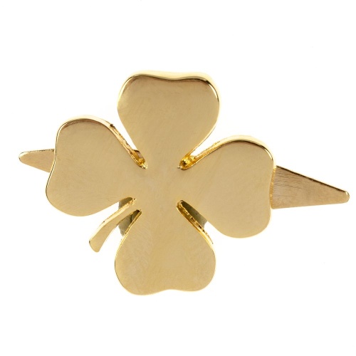 Шильдик «Счастливый клевер», золотистый фото 2 Шильдик «Счастливый клевер», золотистый фото 2