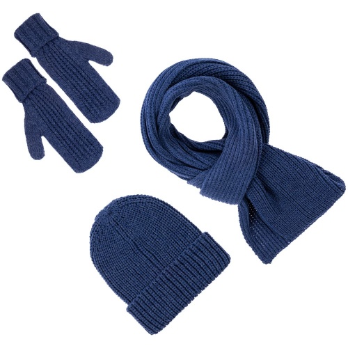 Шарф Nordkyn, синий меланж фото 4