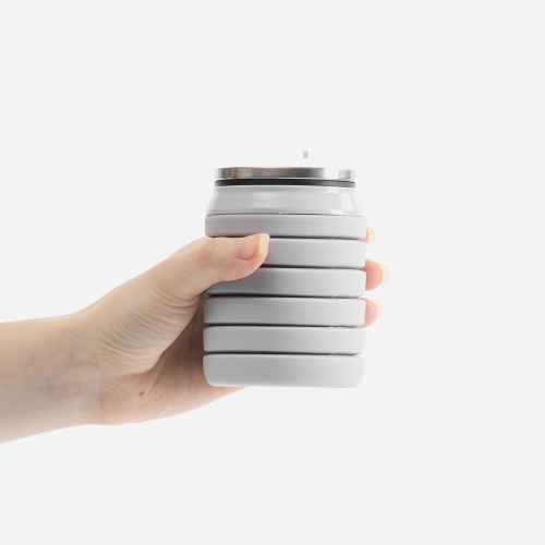 Складная бутылка для воды Folla, серая фото 3 Складная бутылка для воды Folla, серая фото 3