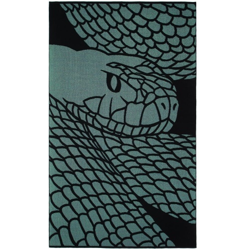 Плед Serpentica, черный с люрексом фото 2 Плед Serpentica, черный с люрексом фото 2