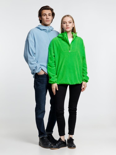 Анорак флисовый унисекс Fliska, голубой фото 5