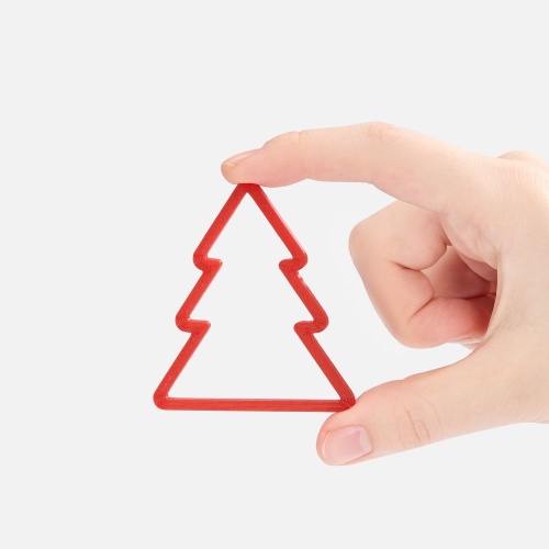 Подвеска «Елочка», 3D-печать, красная фото 3 Подвеска «Елочка», 3D-печать, красная фото 3