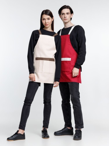 Фартук Settle In, красный фото 3 Фартук Settle In, красный фото 3