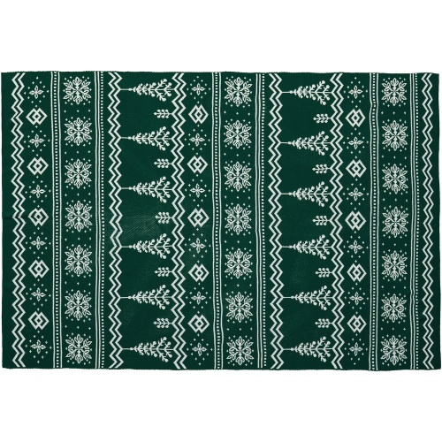 Плед Elnik, зеленый с молочно-белым фото 6 Плед Elnik, зеленый с молочно-белым фото 6