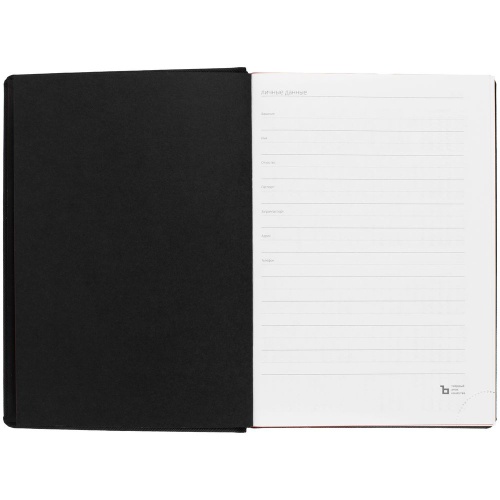 Ежедневник Mobile, недатированный, черно-красный фото 7