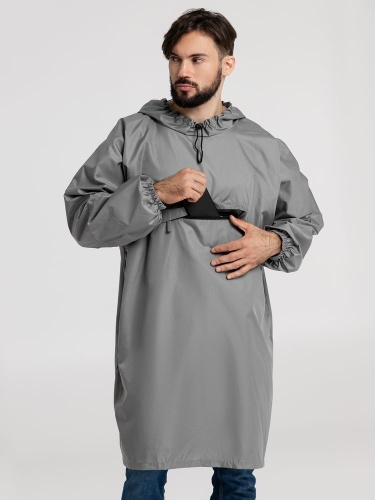 Дождевик-анорак Hard Work, серый фото 8