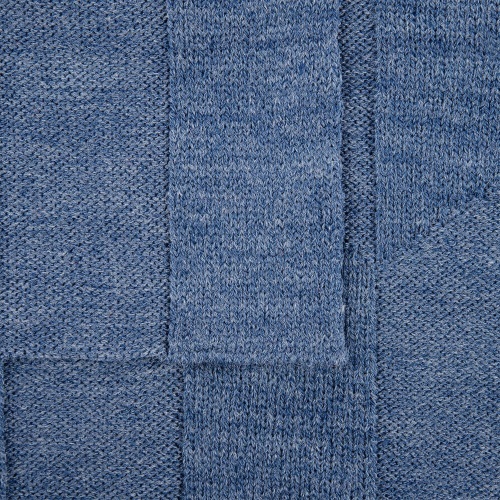 Плед Rombus, синий меланж (джинс) фото 3