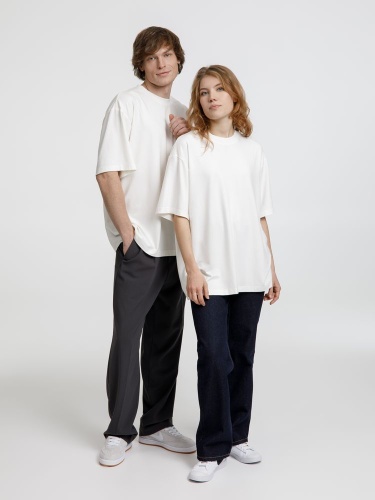 Футболка оверсайз унисекс Lavinia, белая фото 5 Футболка оверсайз унисекс Lavinia, белая фото 5