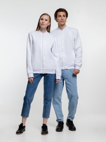 Бомбер Graduate, белый фото 15