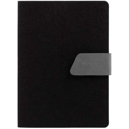 Ежедневник Boom, недатированный, черный с серым фото 2